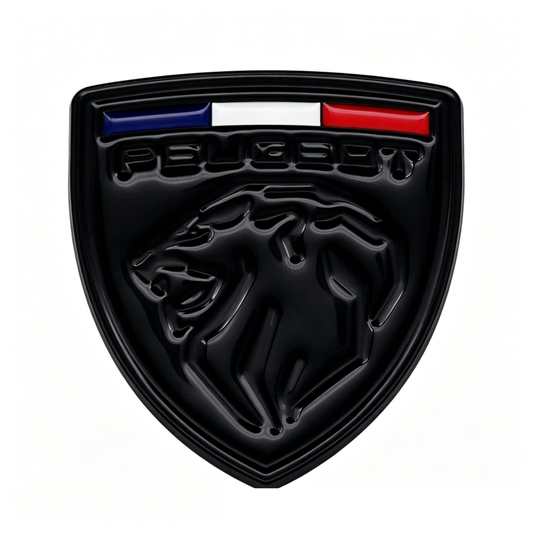 66*60mm Metal Zinc Alloy Car Emblem Badge for New Peugeot Netby