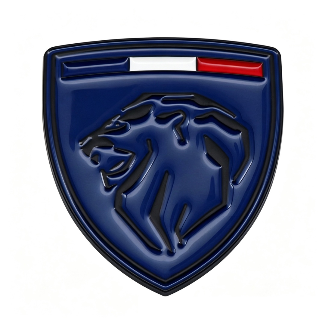 66*60mm Metal Zinc Alloy Car Emblem Badge for New Peugeot Netby