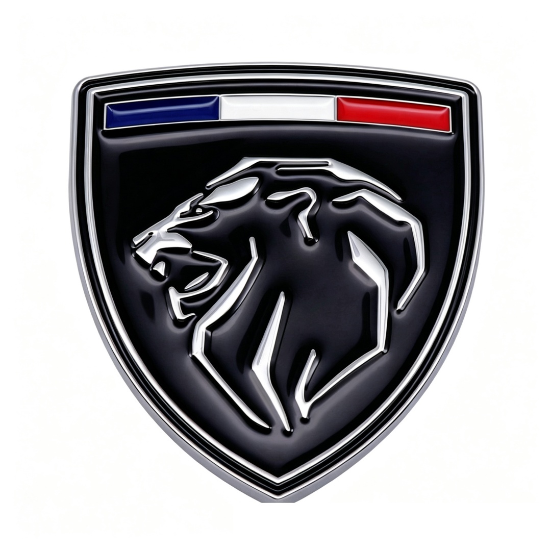 66*60mm Metal Zinc Alloy Car Emblem Badge for New Peugeot Netby