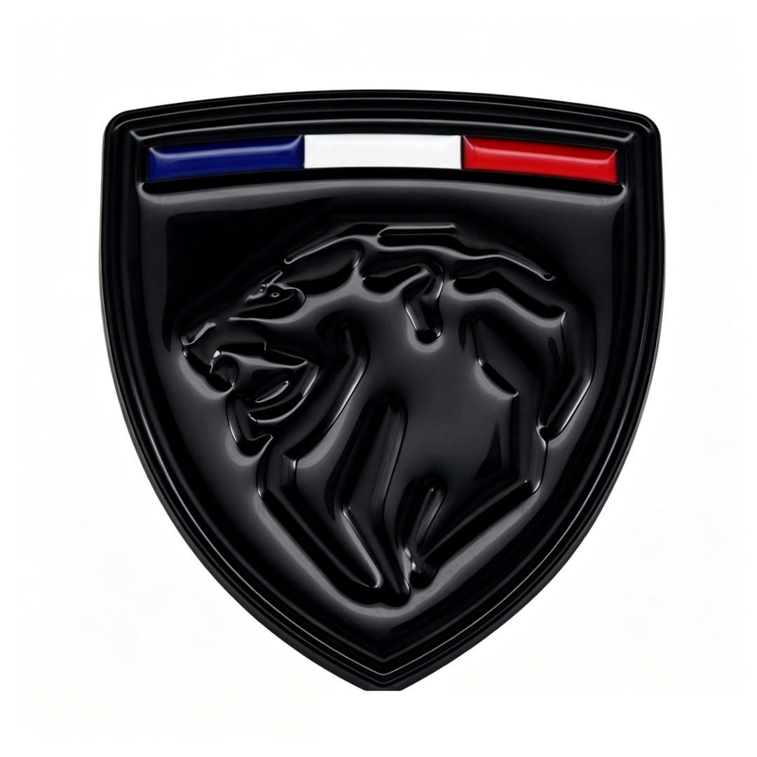 66*60mm Metal Zinc Alloy Car Emblem Badge for New Peugeot Netby