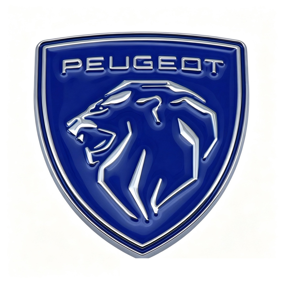 66*60mm Metal Zinc Alloy Car Emblem Badge for New Peugeot Netby