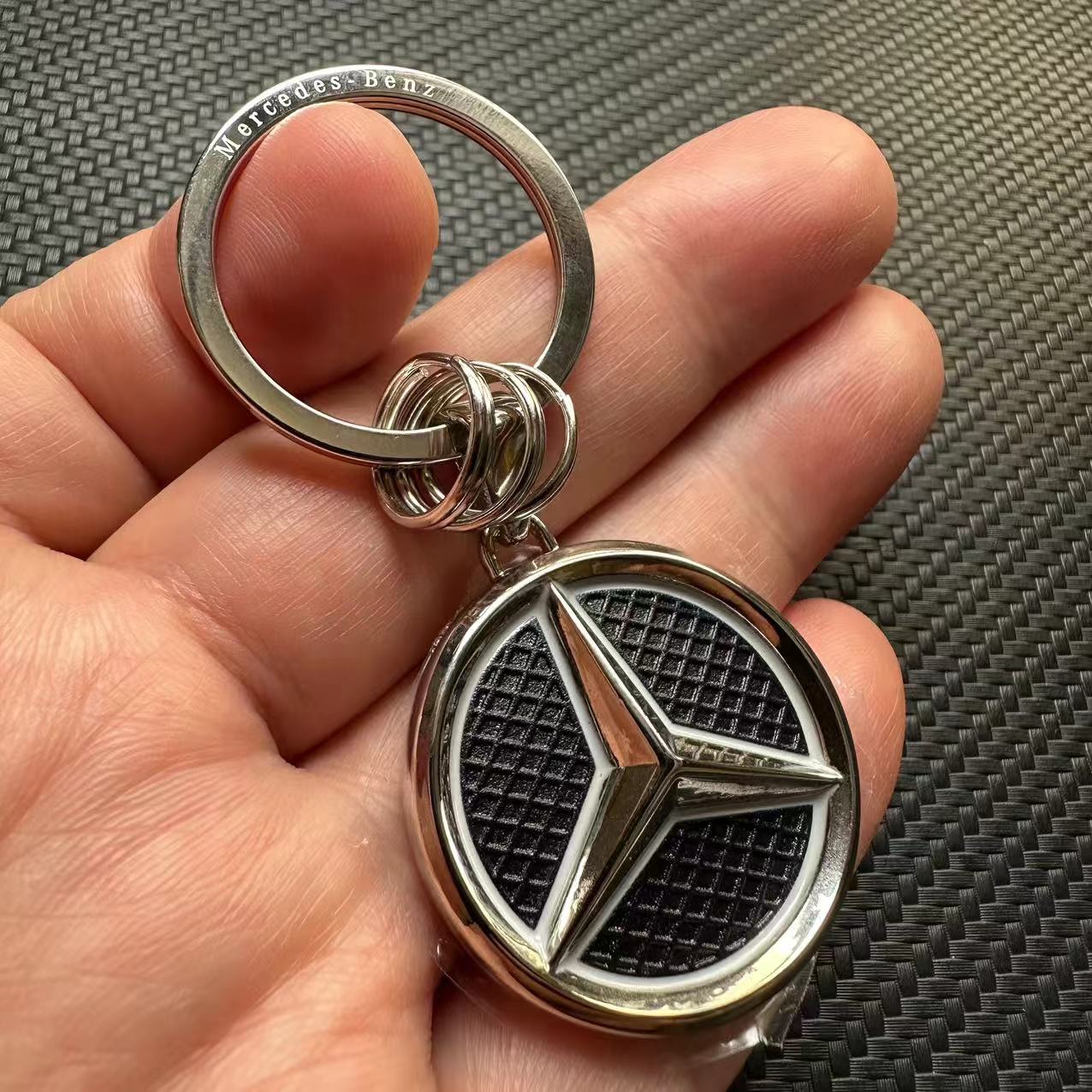 3D Metal Mercedes Benz Car Logo Logo Keyring Keychain Keyfob Netby