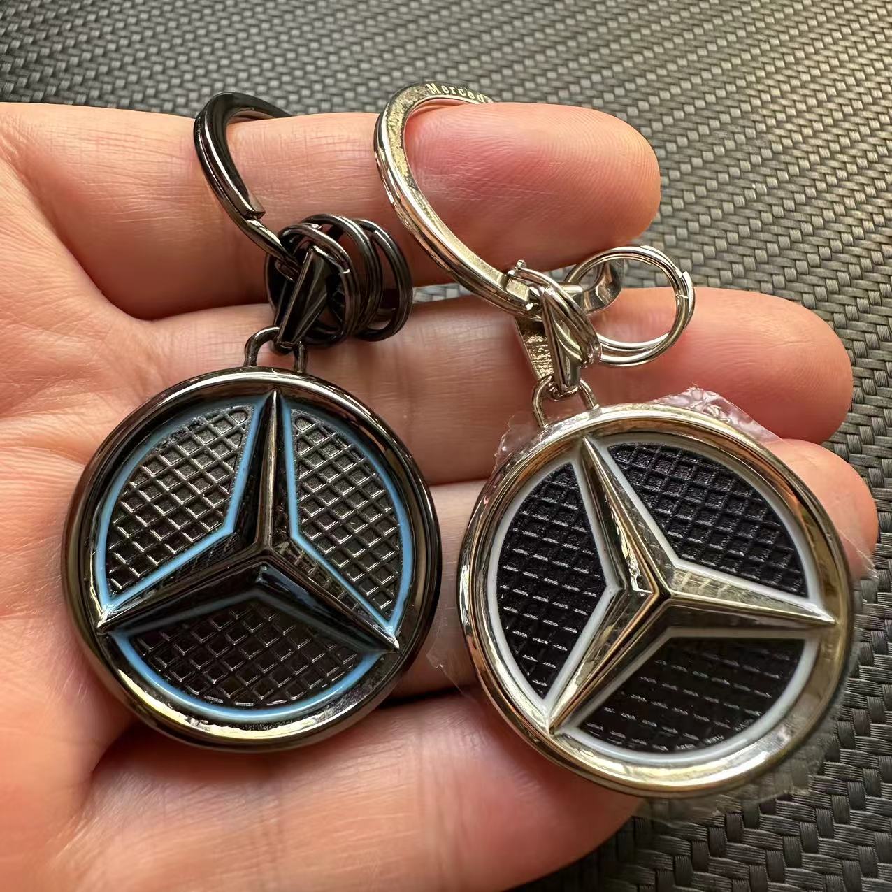 3D Metal Mercedes Benz Car Logo Logo Keyring Keychain Keyfob Netby