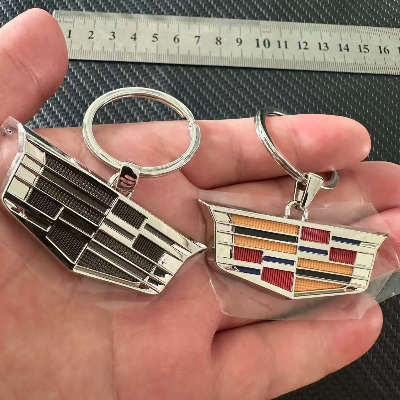 3D Shield Style Car Logo Keychain Keyring for Cadillac Netby