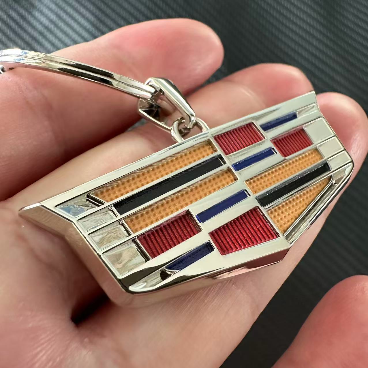 3D Shield Style Car Logo Keychain Keyring for Cadillac Netby