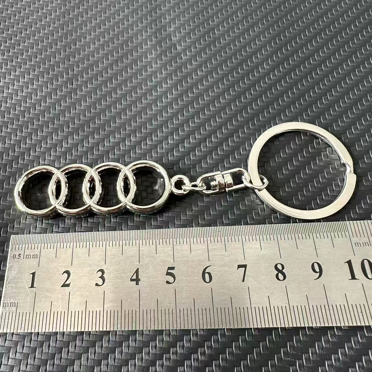 3D Metal Audi Car Logo Logo Keyring Keychain Netby