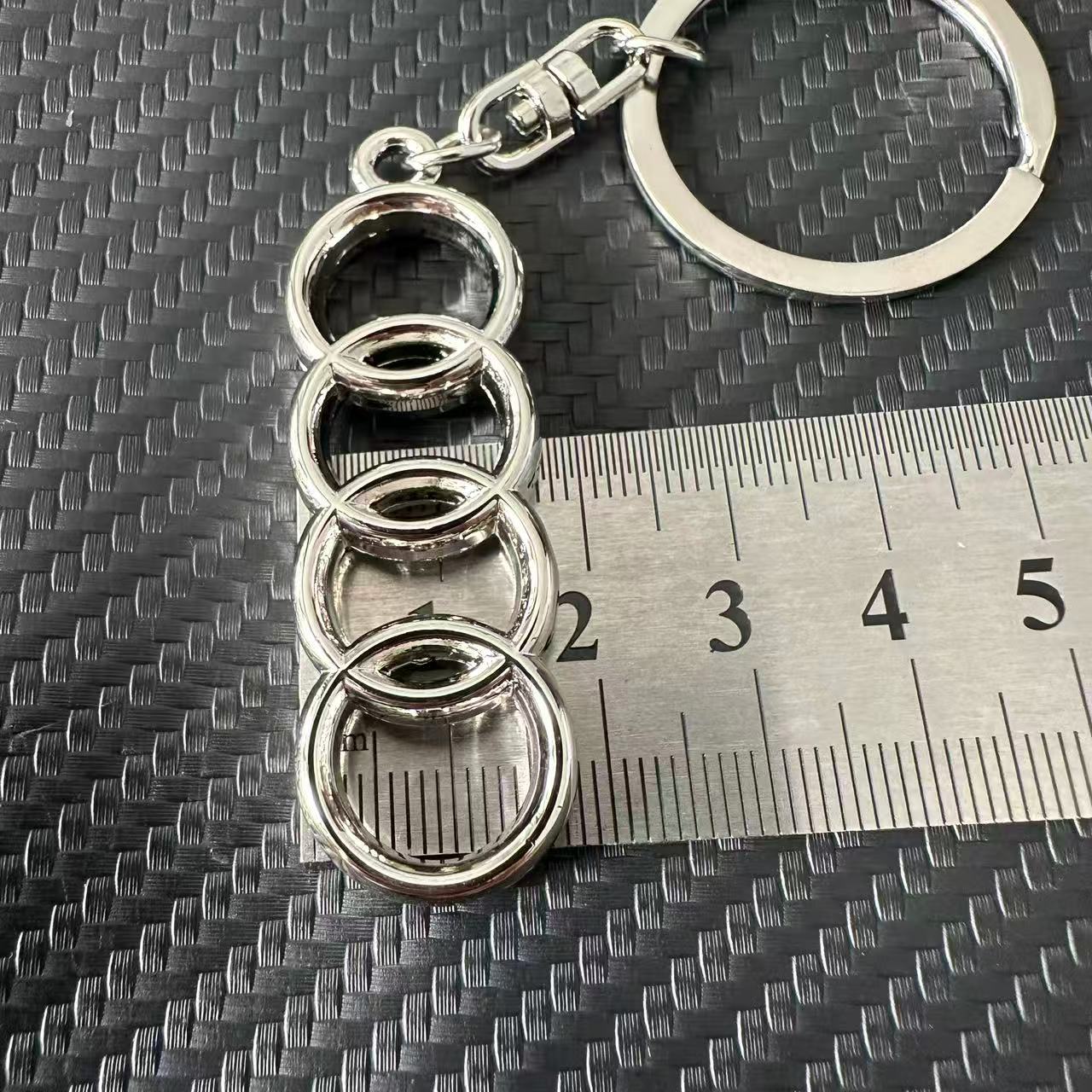 3D Metal Audi Car Logo Logo Keyring Keychain Netby