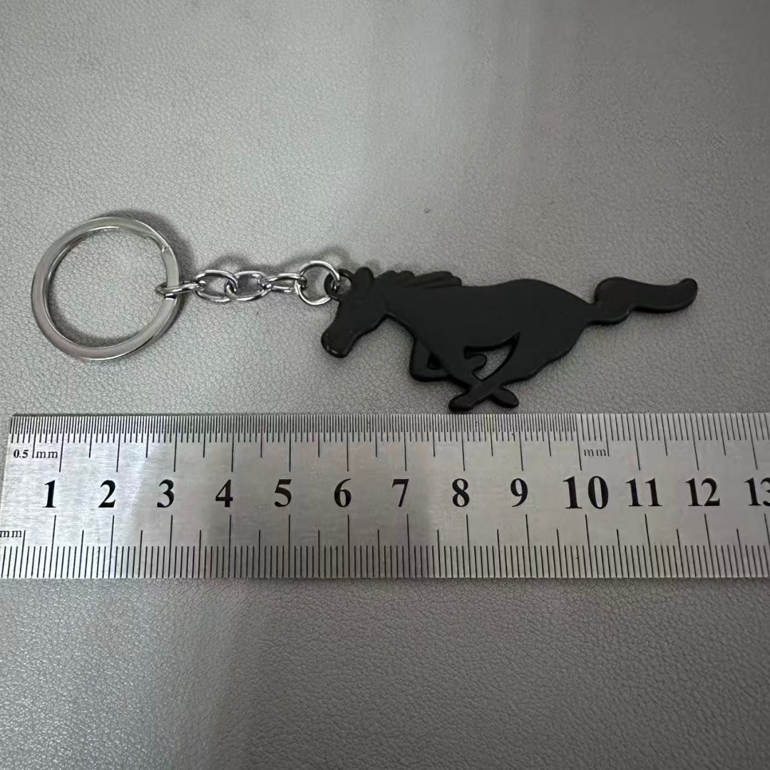 3D Metal Leather Mustang VIPER SHELBY Car Logo Logo Keyring Keychain Netby