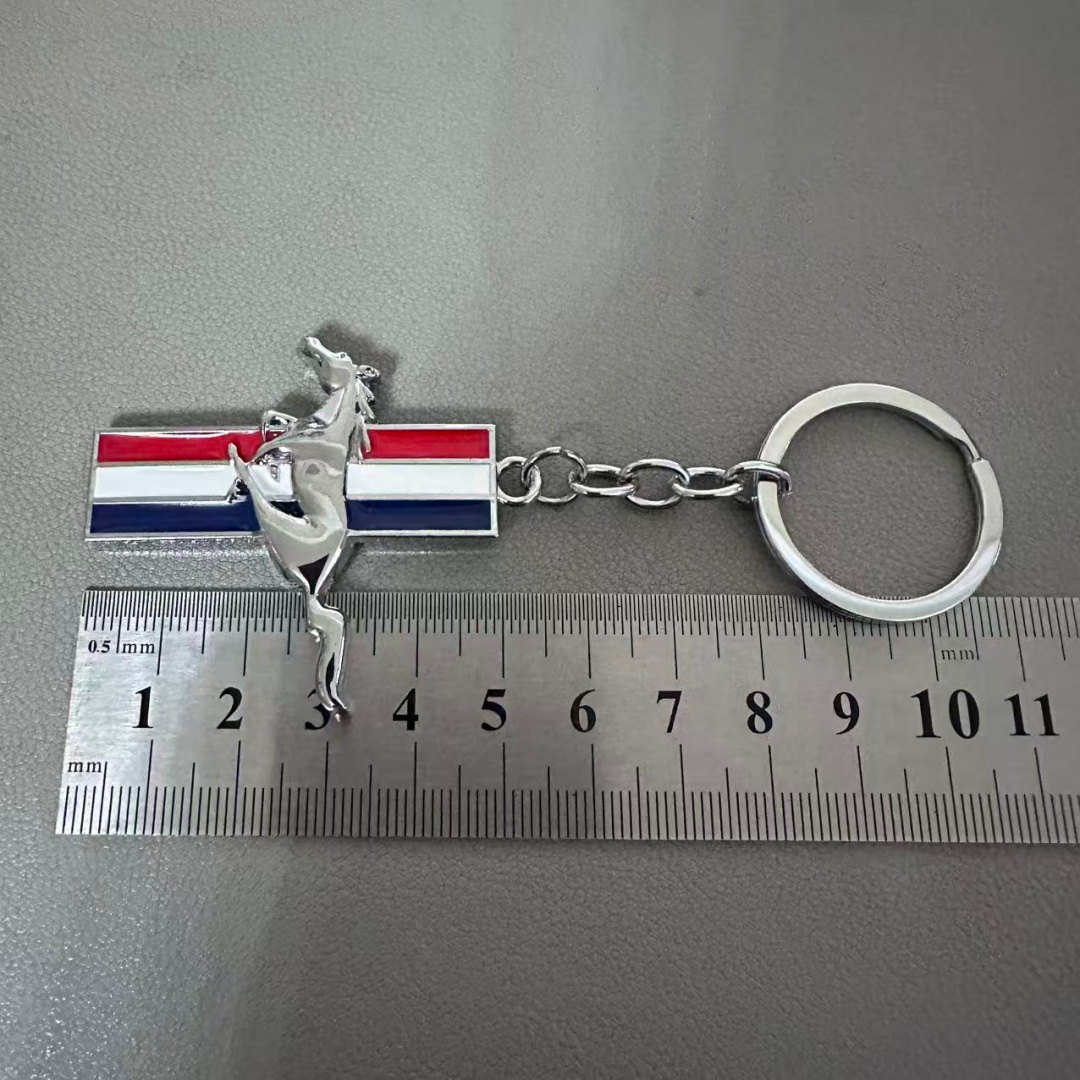 3D Metal Leather Mustang VIPER SHELBY Car Logo Logo Keyring Keychain Netby
