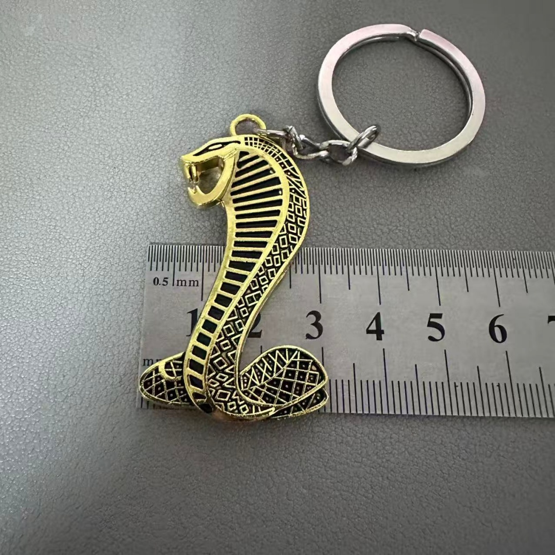 3D Metal Leather Mustang VIPER SHELBY Car Logo Logo Keyring Keychain Netby