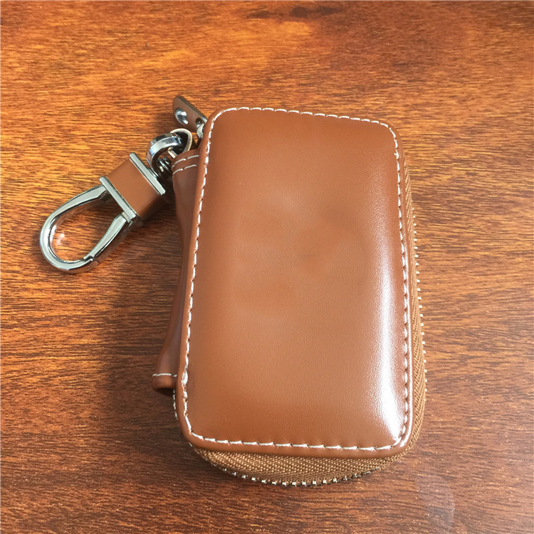 Brown Color Leather Car Remote Key Wallet for KIA AUDI BENZ BMW BUICK PORSCHE VW VOLVO JAGUAR CHEVROLET FORD Netby