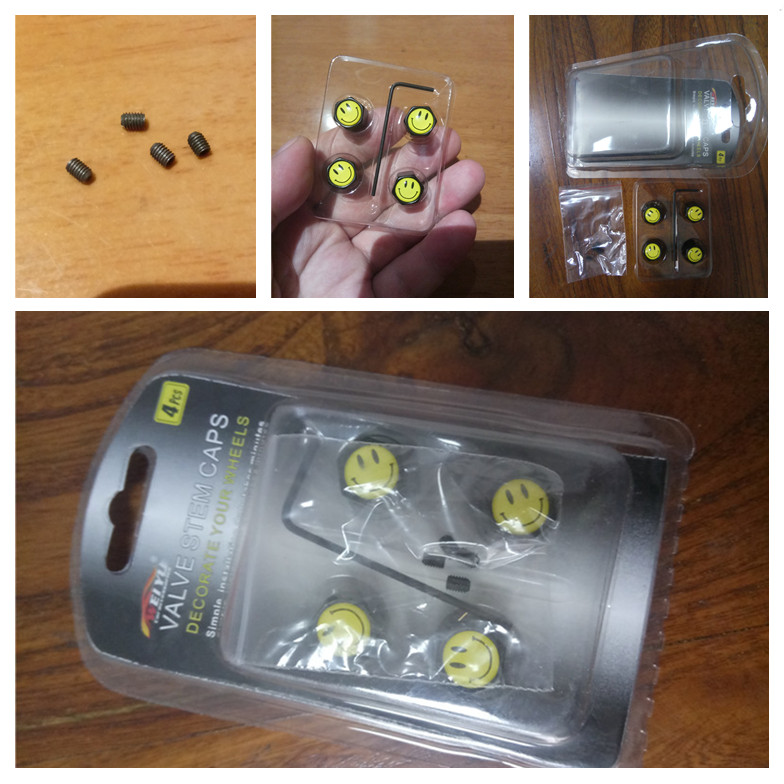 Metal Car Wheel Tire Valve Cap Anti Dust Theft With Logo Black Color Netby