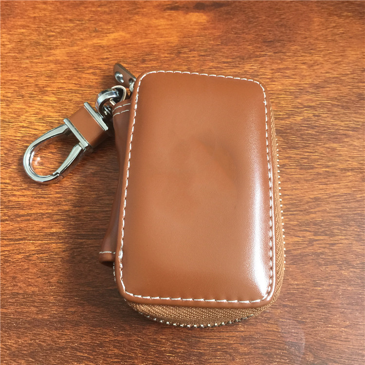 Brown Color Leather Car Remote Key Wallet for KIA AUDI BENZ BMW BUICK PORSCHE VW VOLVO JAGUAR CHEVROLET FORD Netby