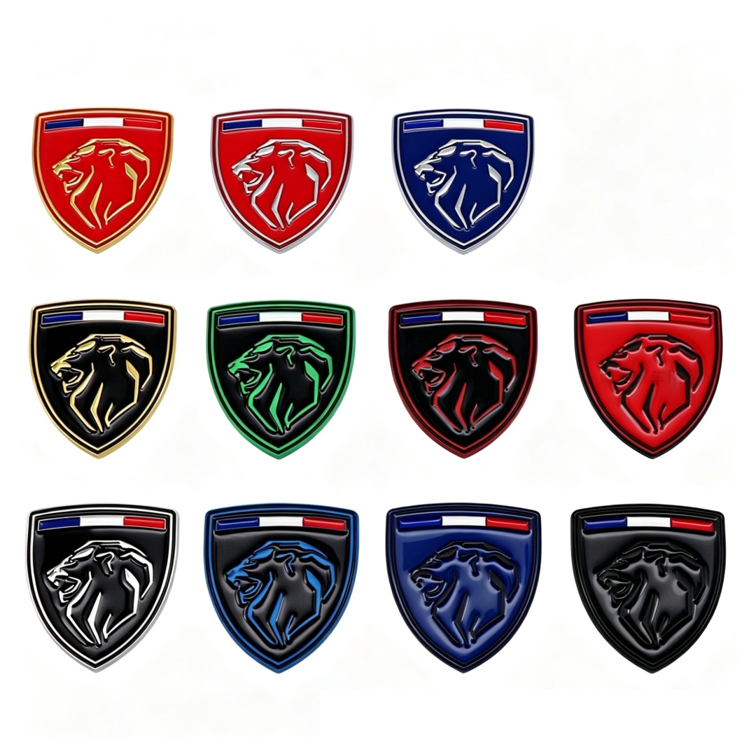 66*60mm Metal Zinc Alloy Car Emblem Badge for New Peugeot Netby