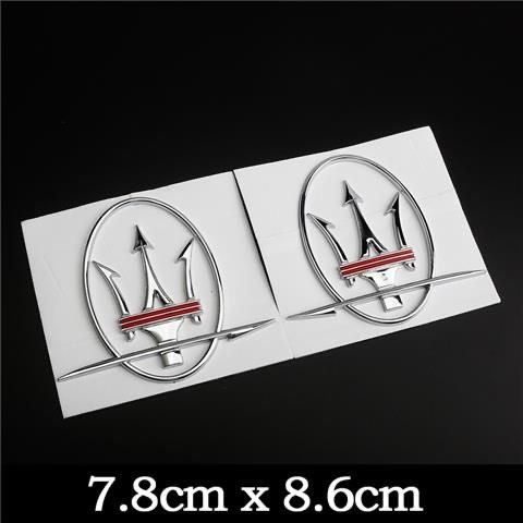 ABS Plastic Maserati Side Car Emblem Badge Netby