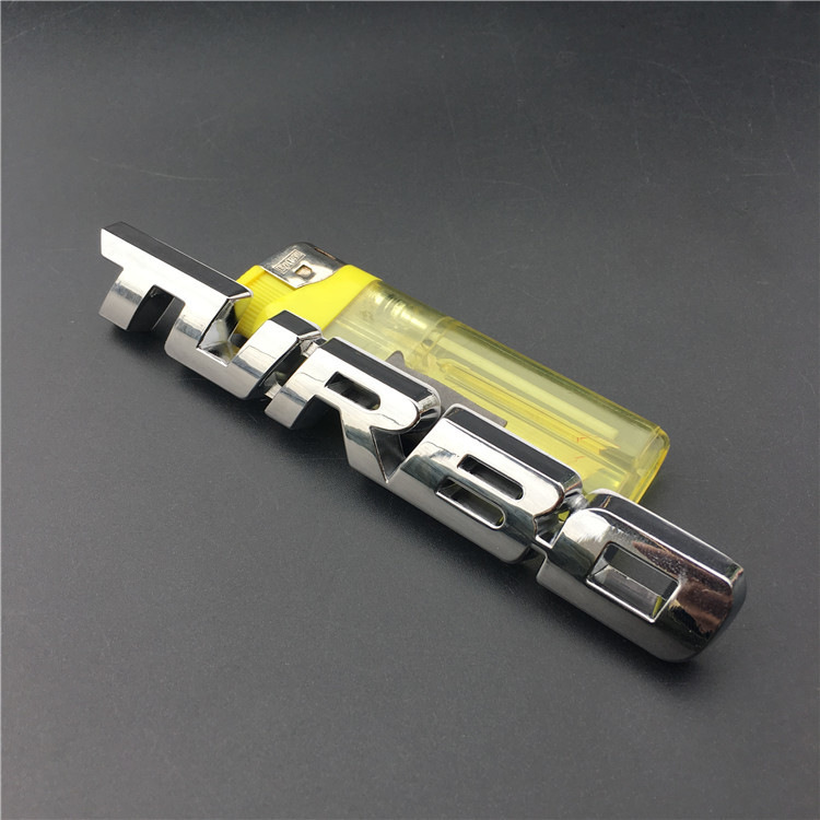 Metal TURBO Car Sticker Netby