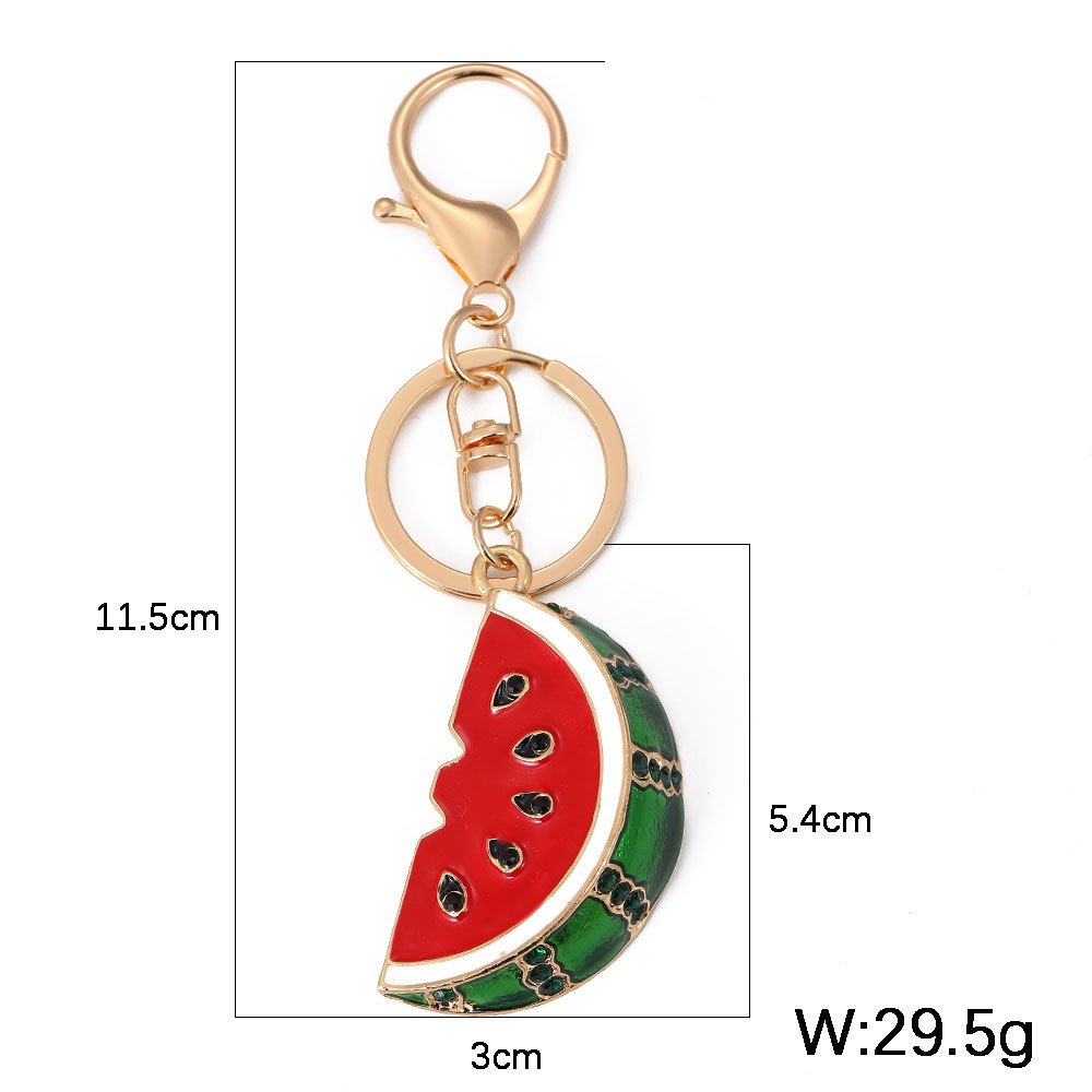 Watermelon Rhinestone Keychain Keyring Netby