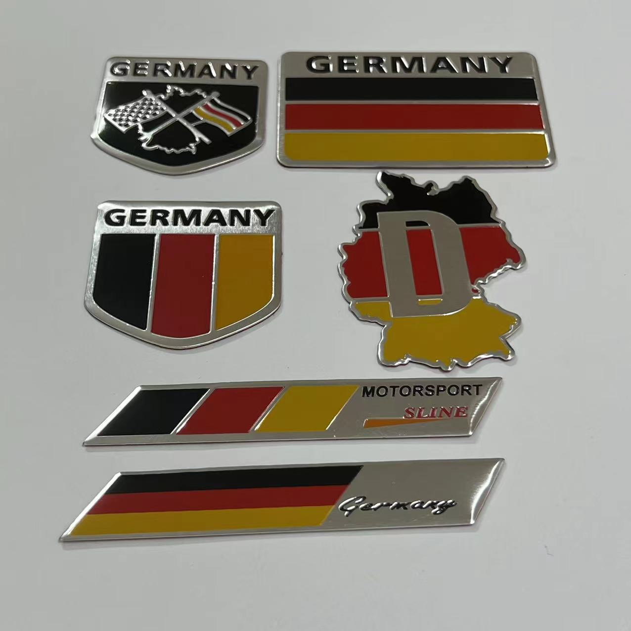 Alloy Germany National Flag Car Sticker