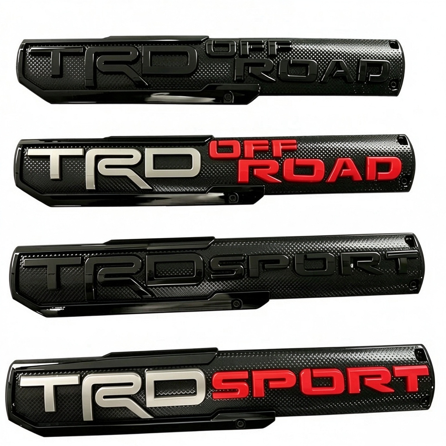 25cm*5cm ABS Plastic Truck Car Emblem Badge for TOYOTA TUNDRA TRD SPORT TURBO OFF ROAD BRO 5.7L V8  Netby