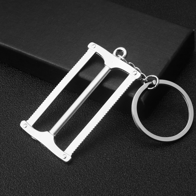 Adjustable Wrench Metal Keychain Ruler Vise Serrated Car Key Ring Pendant Tool Key Netby