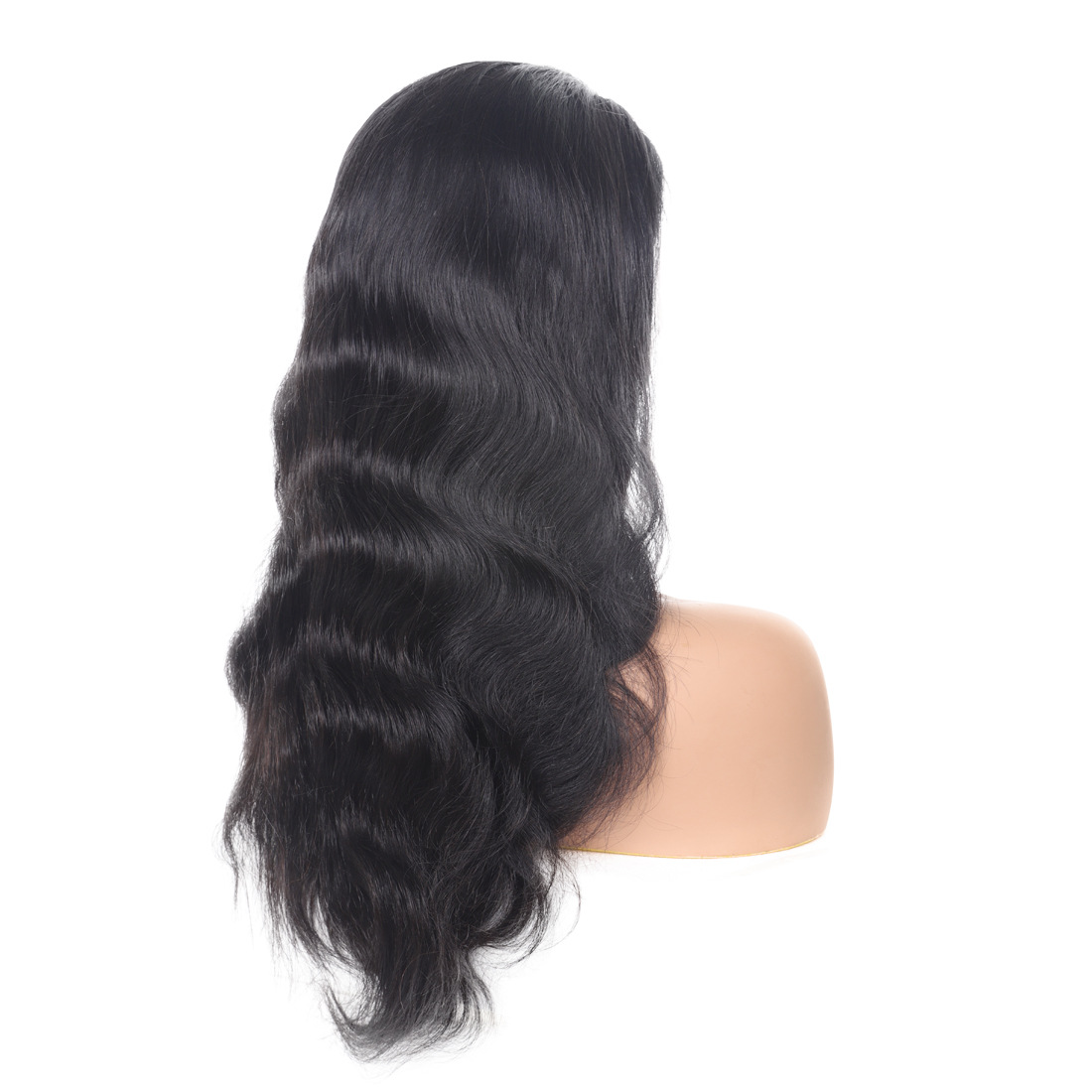4x4 5x5 Gluesss Lace Closure Wig Remy Human Hair Body Wave Natural Black WIGLTD