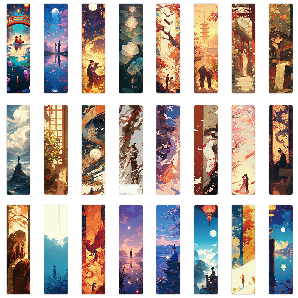 24pcs/pack Cute Creative Paper Bookmarks Netby