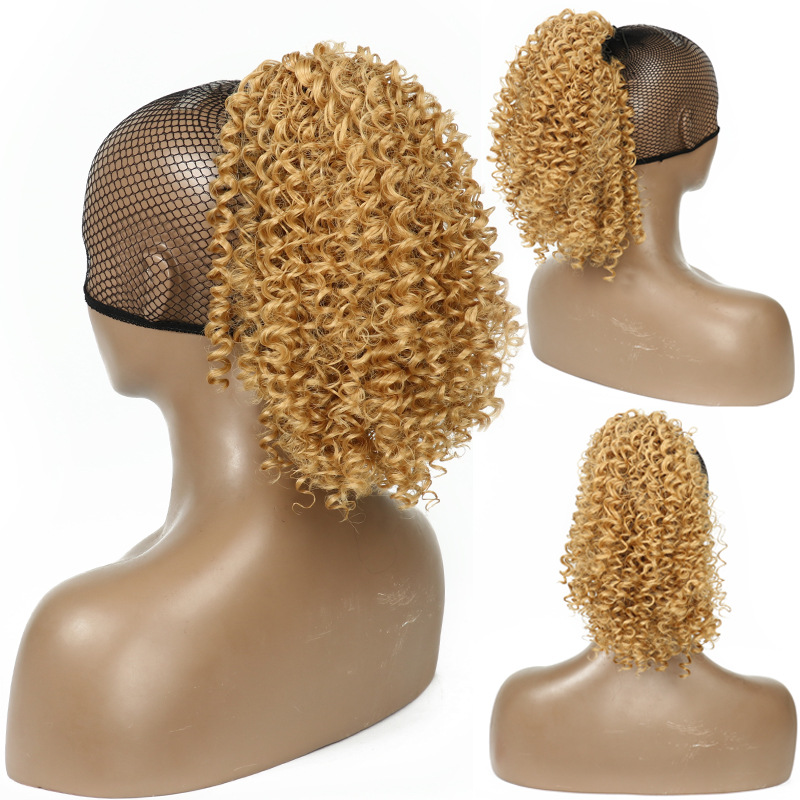 Synthetic Afro Kinky Curly Curl Ponytail 25cm High Temperature Fiber WIGLTD