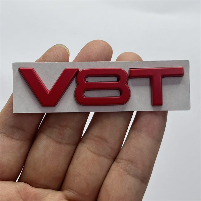 Metal V6T V8T Car Emblem Badge for Audi Netby