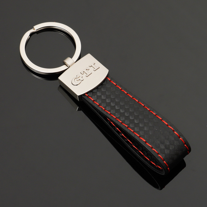Leather Car Logo Keychain Keyring Keyfob for Audi Sline RS Benz AMG BMW M Volkswagen VW GTI R RLINE Netby