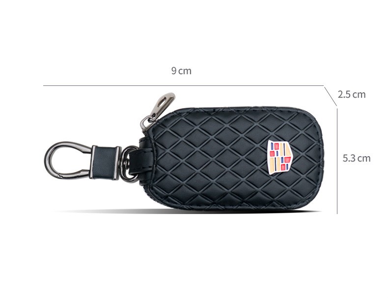 Black Brown Coffee Color Leather Car Remote Key Wallet for KIA AUDI BENZ BMW BUICK PORSCHE VW VOLVO JAGUAR CHEVROLET FORD Diamond Shape Netby