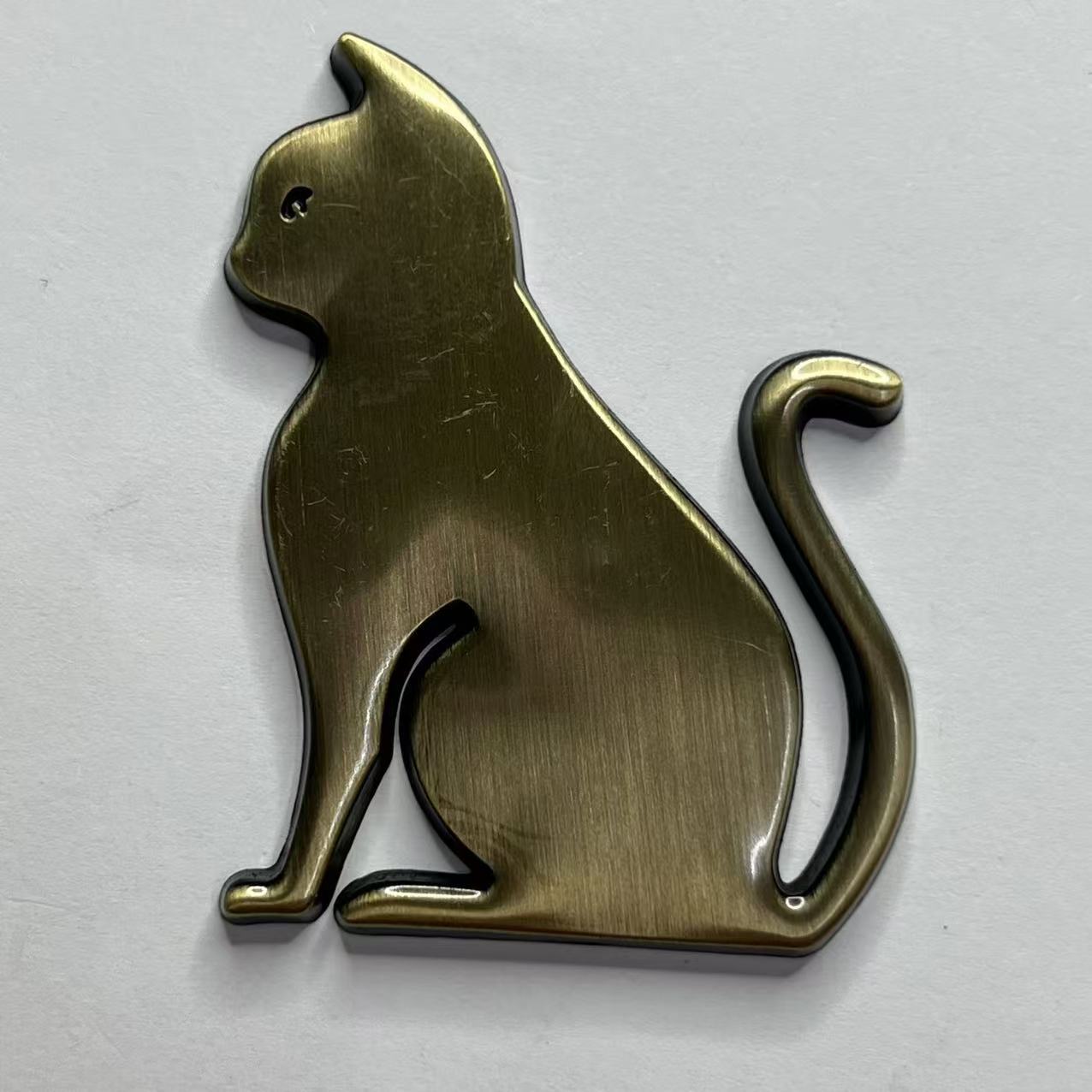 Metal Cat Car Sticker Netby