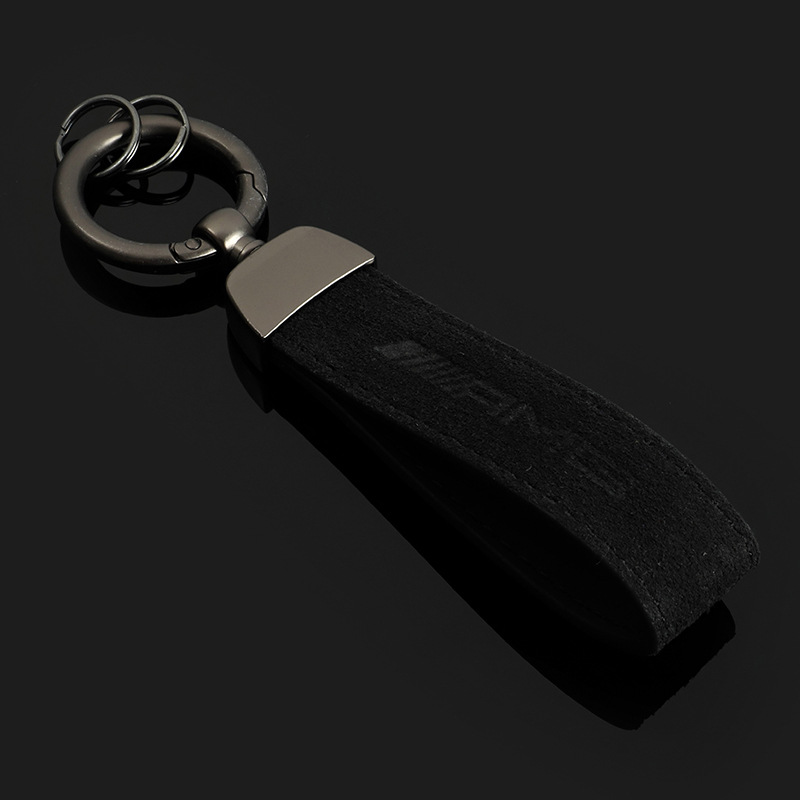 Leather Car Logo Keychain Keyring Keyfob for Audi Sline RS Benz AMG BMW M Volkswagen VW GTI R RLINE Ford ST LINE Netby