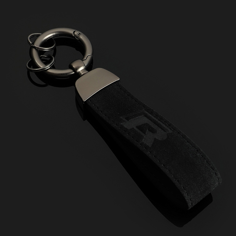 Leather Car Logo Keychain Keyring Keyfob for Audi Sline RS Benz AMG BMW M Volkswagen VW GTI R RLINE Ford ST LINE Netby