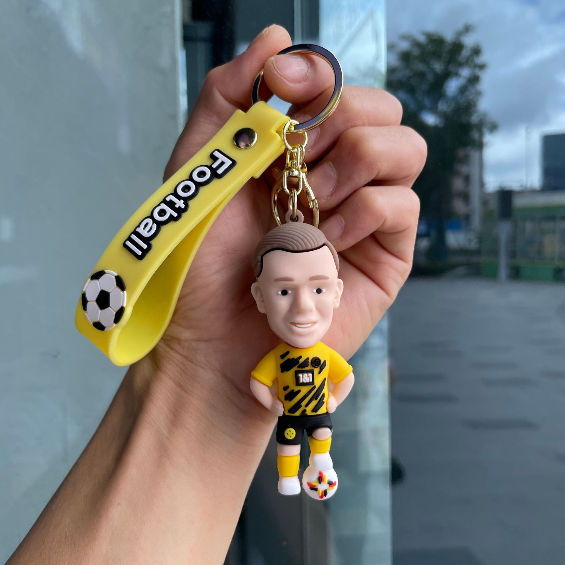 Silicon Sports Game Football Soccer Star Jerseys Keychain Keyring Netby