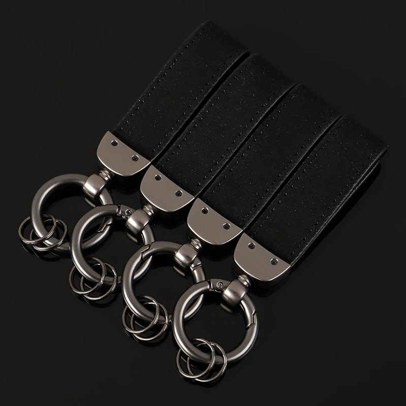 Alcantara National Flag Car Logo Keychain Keyring Keyfob for Italy Germany France BMW Netby