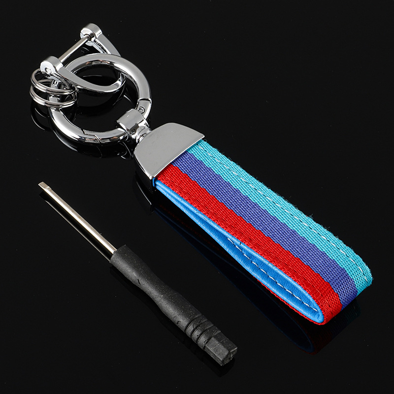 Leather National Flag ITALY GERMANY BMW Car Keychain Keyring Keyfob for Netby
