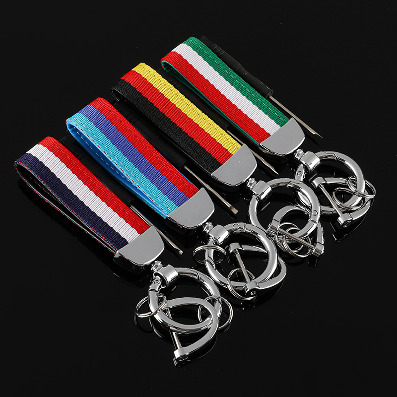 Leather National Flag ITALY GERMANY BMW Car Keychain Keyring Keyfob for Netby