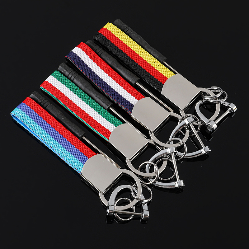 Leather National Flag ITALY GERMANY BMW Car Keychain Keyring Keyfob for Netby