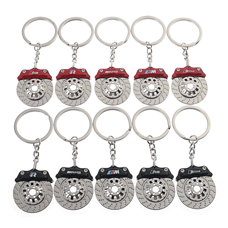 Metal Parking Plate Car Logo Keychain Keyring Keyfob for Audi Sline RS Benz AMG BMW M Volkswagen VW R RLINE Netby