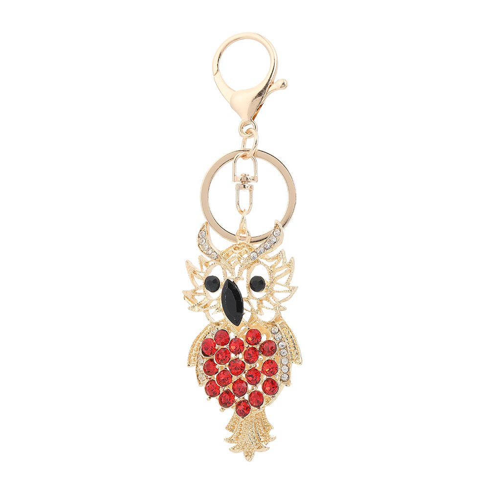 Rhinestone Owl Keychain Keyring Netby