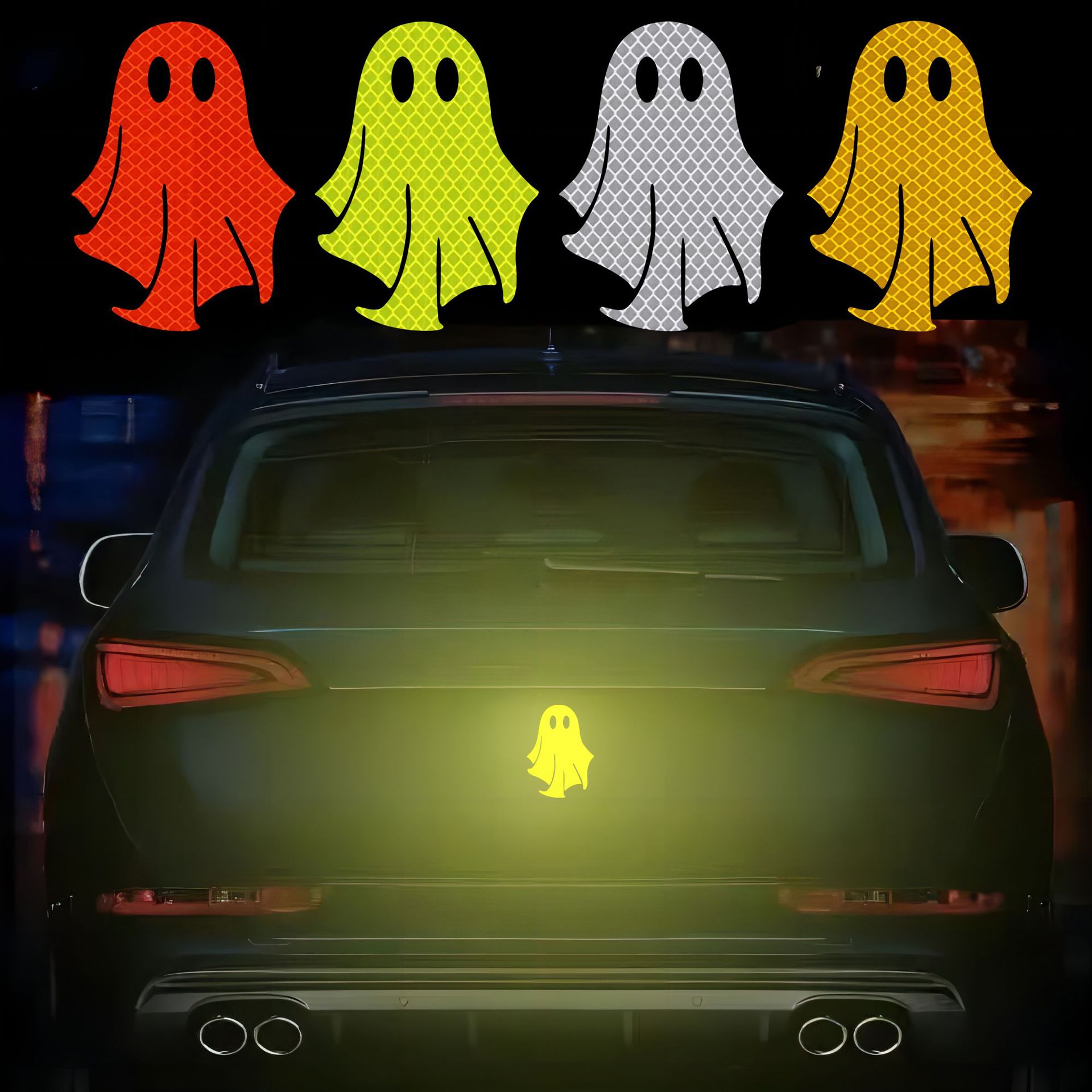 Ghost Reflective Car Sticker Netby