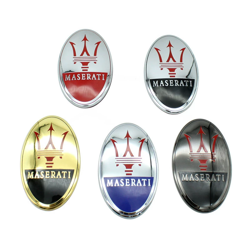 73*45mm Maserati Car Hood Engine Cover Badge Emblem Netby