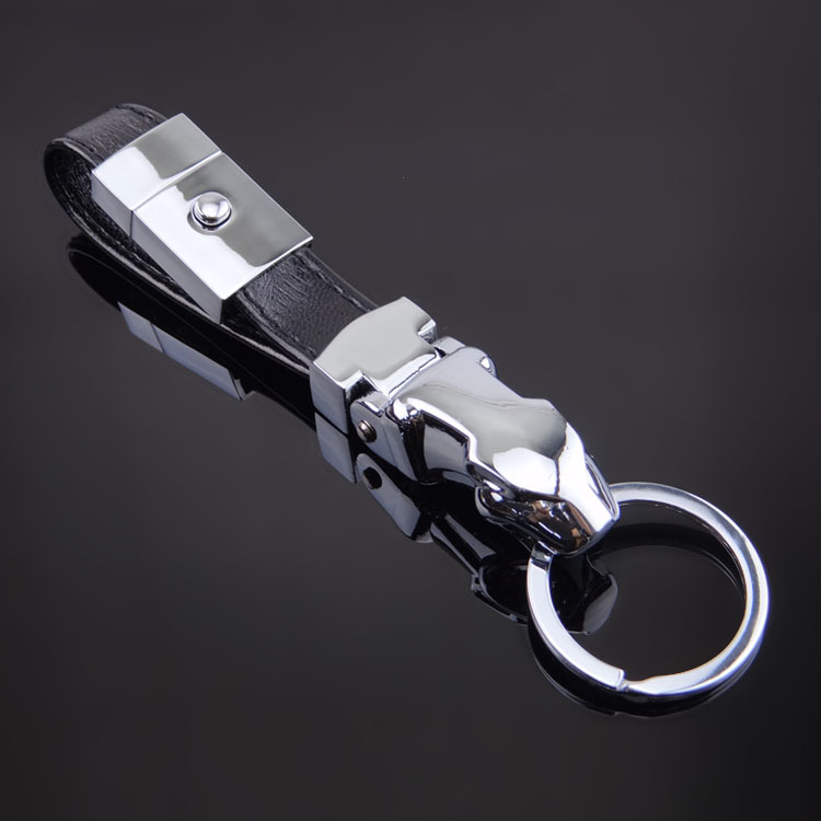 Metal Leather Belt Car Logo Keychain Keyring Keyfob for Jaguar Netby