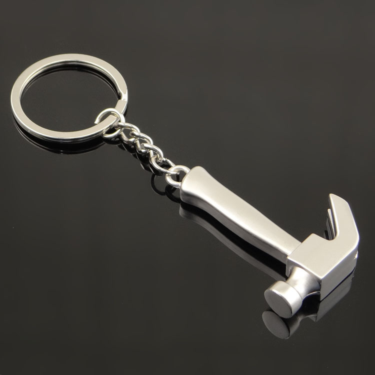 Adjustable Wrench Metal Keychain Ruler Vise Serrated Car Key Ring Pendant Tool Key Netby
