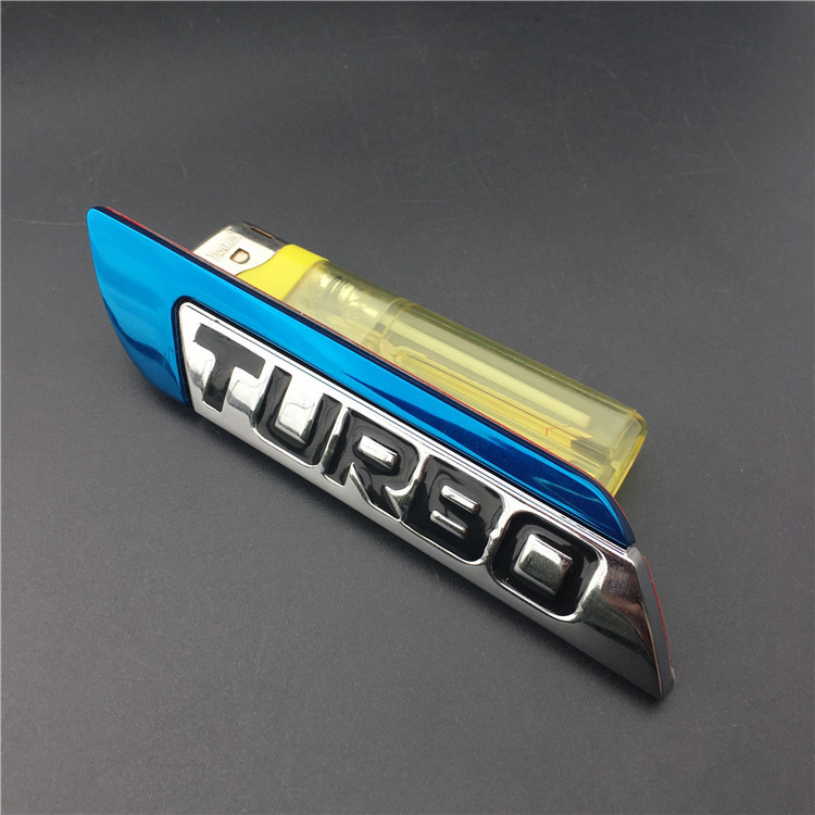 Metal TURBO Car Sticker Netby