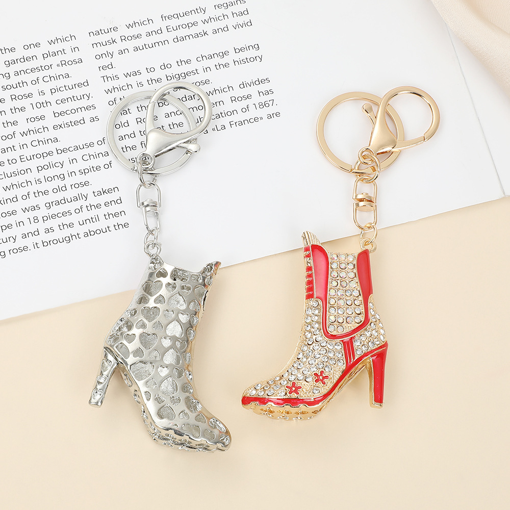 Rhinestone High Heel Keychain Keyring Netby