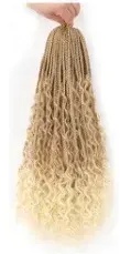 Goddess Box Braids Synthetic Fiber Crochet Hair 15 Strands/pack Dreadlocks Netby