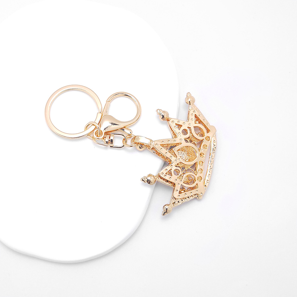 Rhinestone Crown Keychain Keyring Netby