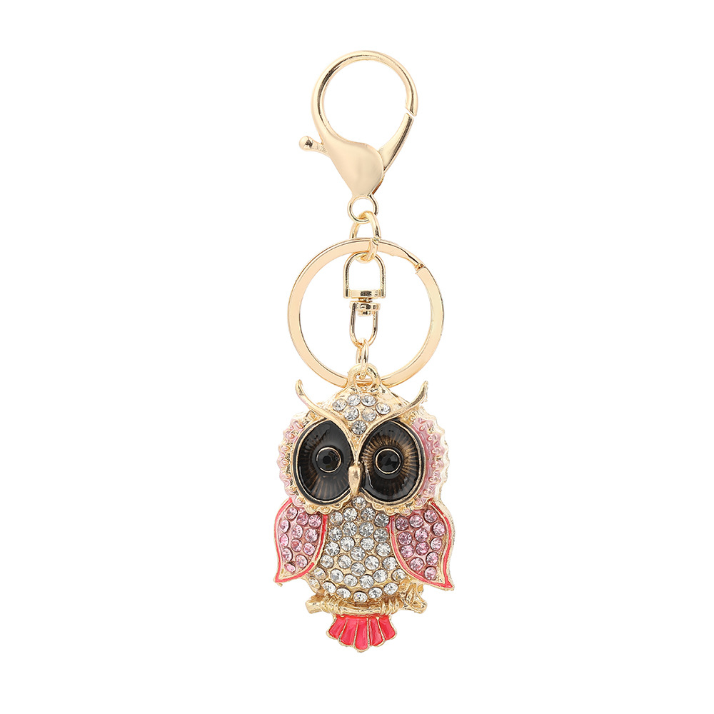 Rhinestone OWL Keychain Keyring Netby