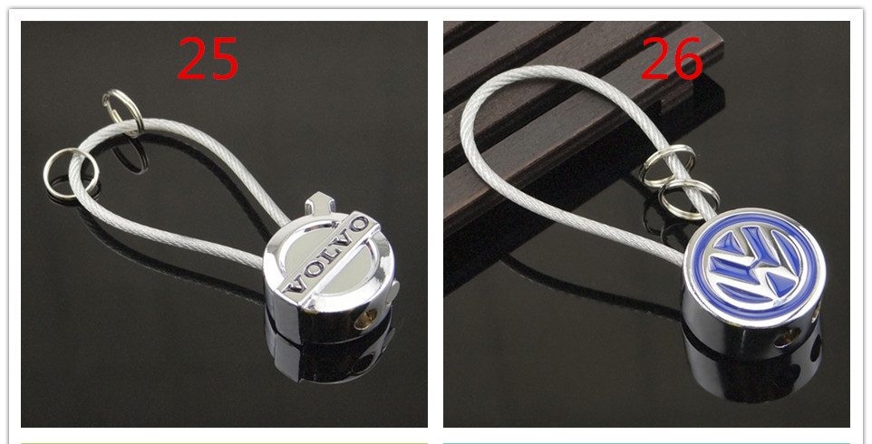 Steel Wire Car Logo Keychain Keyring Netby